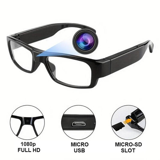 Brille mit versteckte FULL HD Kamera Foto Video Ton Aufnahme Spycam Detektiv Überwachung