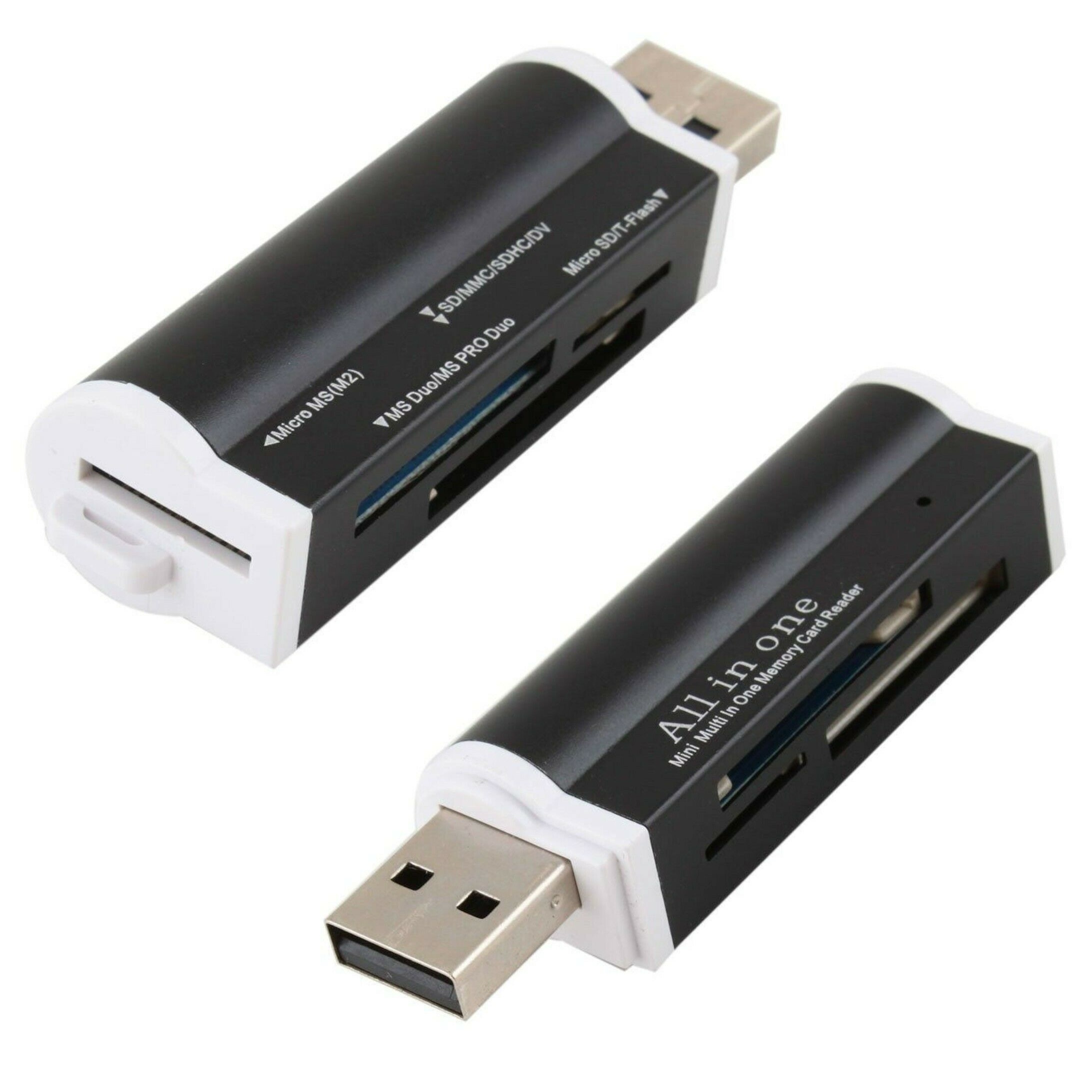 Mini Alu Kartenleser USB Micro SD MMC SDHC M2 Card Reader Adapter WIN ...