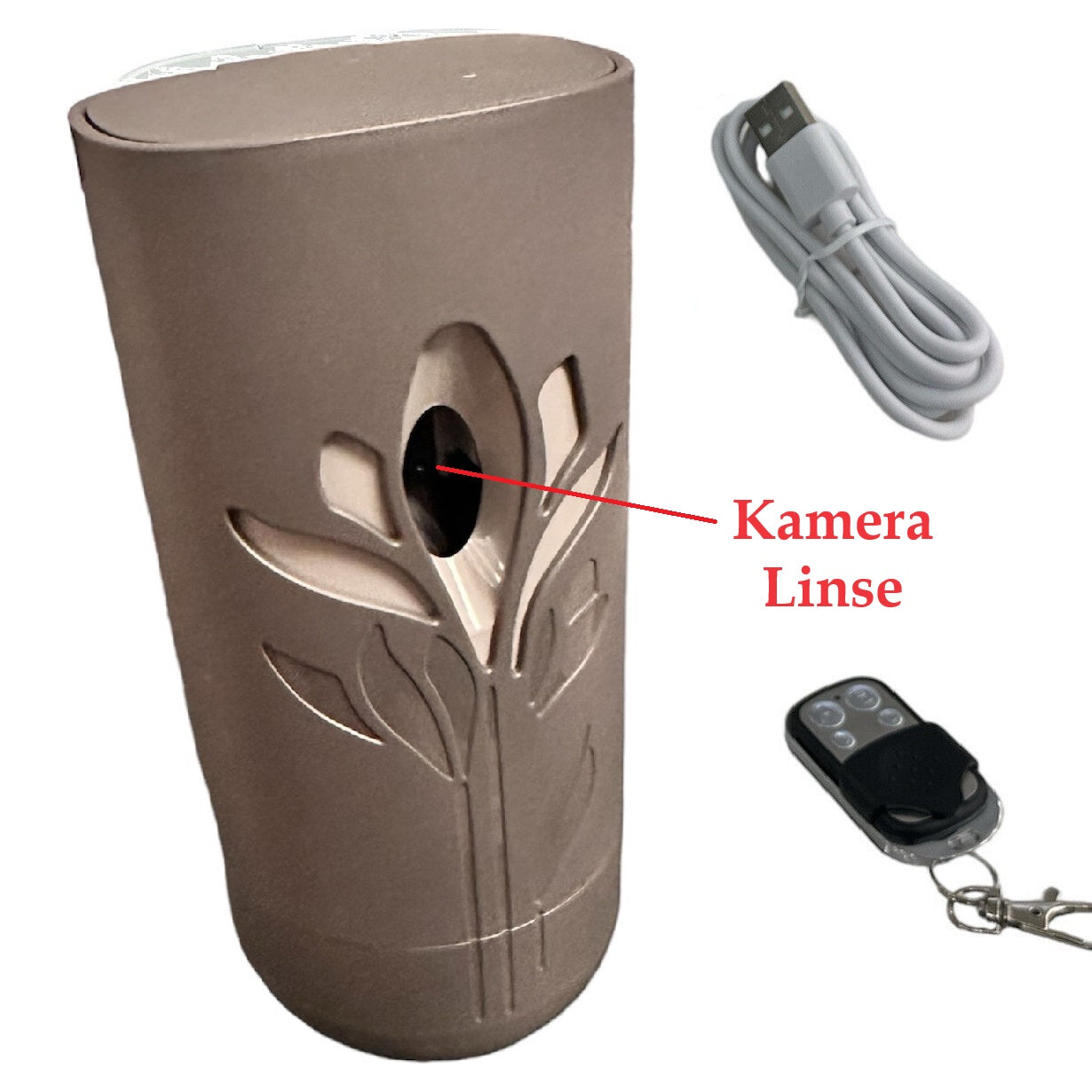 Lufterfrischer mit versteckte Kamera Spycam Video Ton Bild Aufnahme inkl. Bewegungsmelder