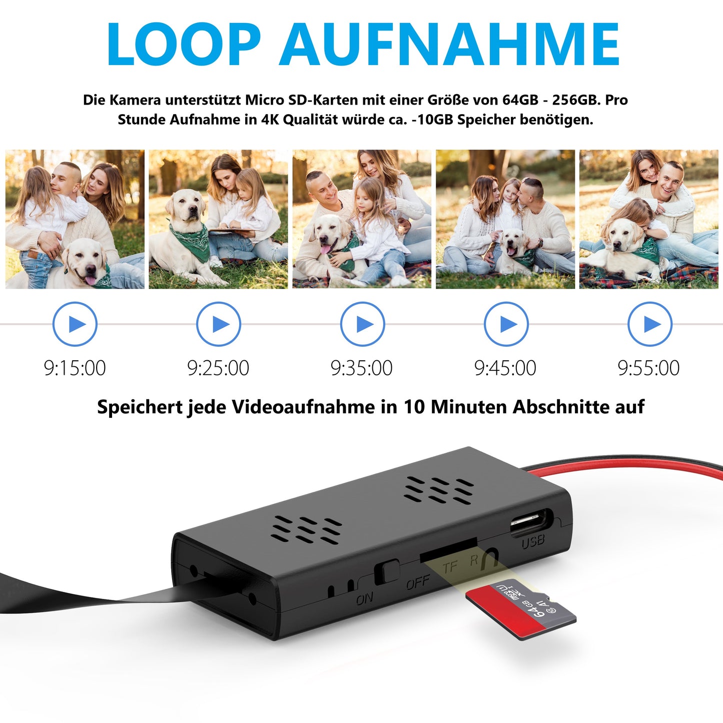 4K UHD Mini Kamera Spycam Versteckte Kamera Video Aufnahme Einbau Drohne Modellbau Auto