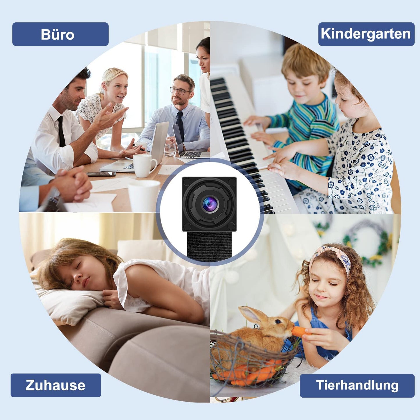 Wifi Mini Kamera Wlan Live App Überwachungskamera Video Ton Aufnahme Haus Auto Cam TuyaSmart App