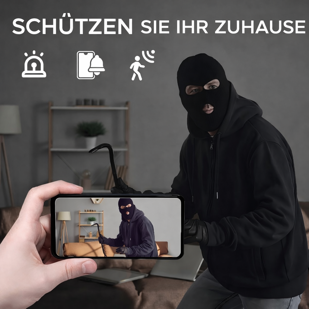 Wlan Überwachungskamera 1080p Wifi Mini Kamera mit Nachtsicht & Bewegungsmelder Haus Cam