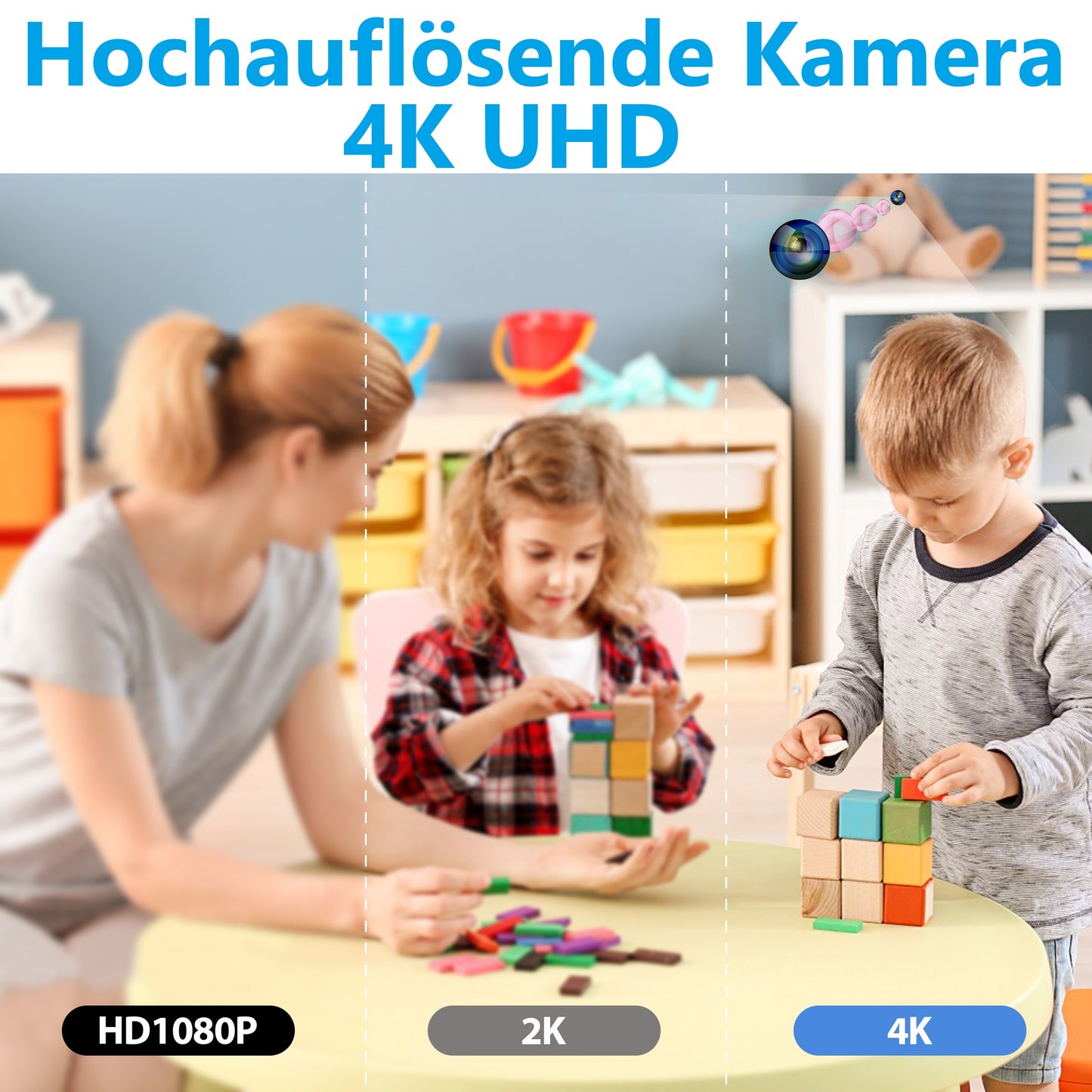 4K UHD Mini Kamera Spycam Versteckte Kamera Video Aufnahme Einbau Drohne Modellbau Auto