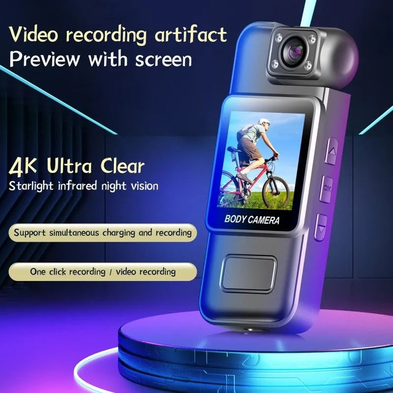 4K Bodycam Mini Kamera Video Überwachungskamera Actioncam Bikercam Motorrad Auto