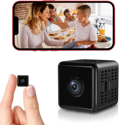 Wlan Überwachungskamera 1080p Wifi Mini Kamera mit Nachtsicht & Bewegungsmelder Haus Cam