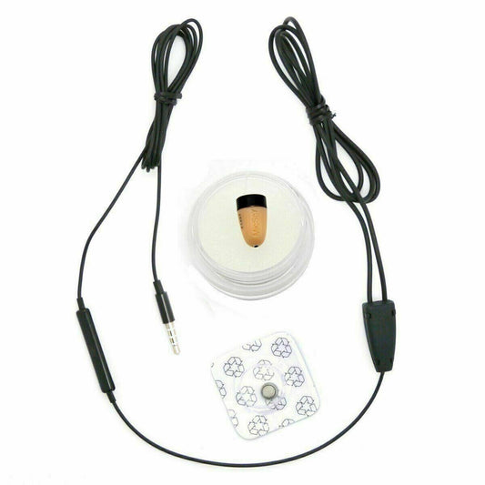 Spy Headset Mini Spionage Kopfhörer Micro Hörer 3,5mm Induktionsschleife für Handy Smartphone