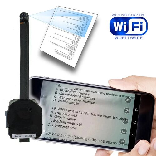 Wlan Mini Knopf 4K Kamera Video Wifi IP Knopf Überwachungskamera Text Prüfung Schule