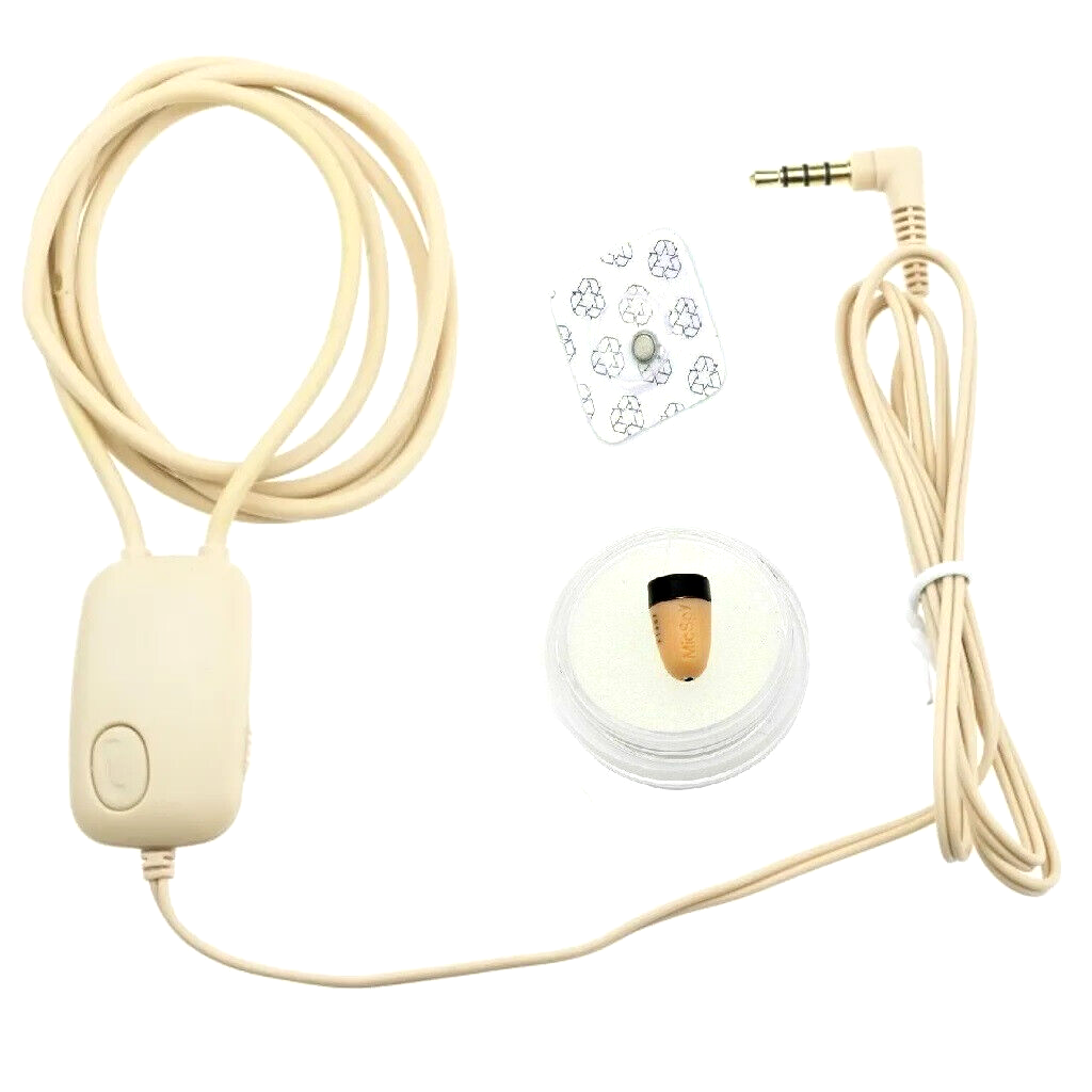 Spy Spion Headset Mini Kopfhörer Mikro Ohr Hörer Prüfung Spionage Schule Induktionsschleife