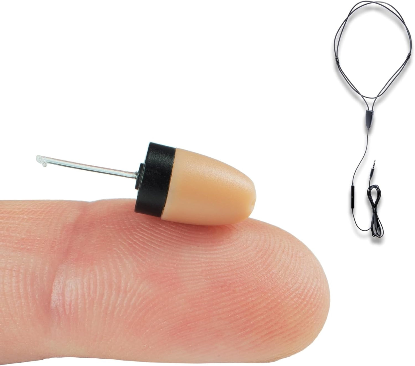 Spy Headset Mini Spionage Kopfhörer Micro Hörer 3,5mm Induktionsschleife für Handy Smartphone