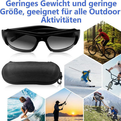 Sonnenbrille mit Full HD versteckte Kamera Video Ton Bild Aufnahme Spycam Biker Cam