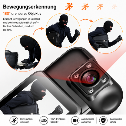 4K Bodycam Mini Kamera Video Überwachungskamera Actioncam Bikercam Motorrad Auto