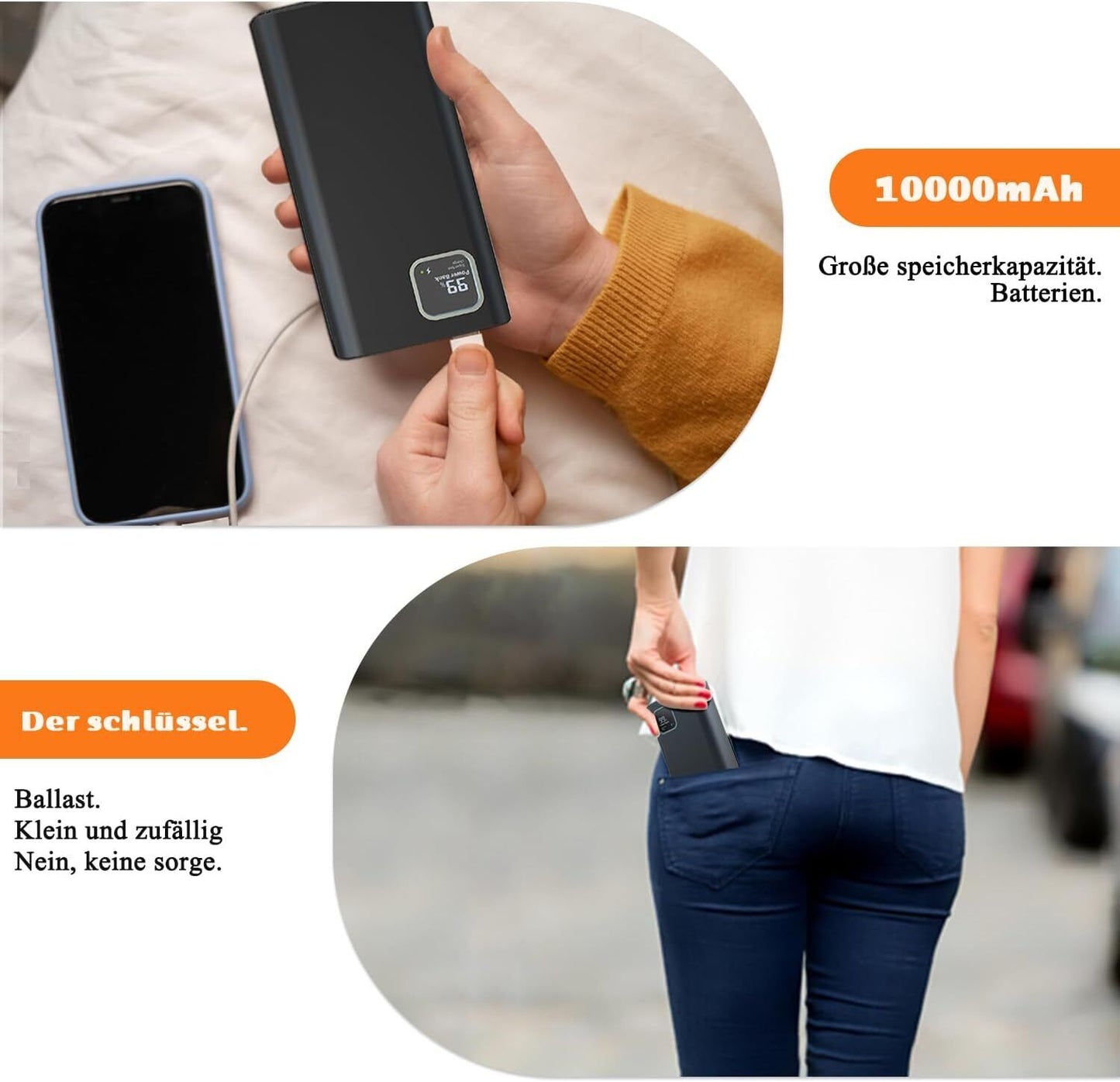 2K Powerbank Spycam Versteckte Mini Kamera Video Überwachungskamera Bewegungsmelder Nachtsicht