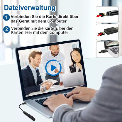 Kugelschreiber mit versteckte Kamera Mini Spion Spycam FULL HD Video Ton Aufnahme Haus Auto