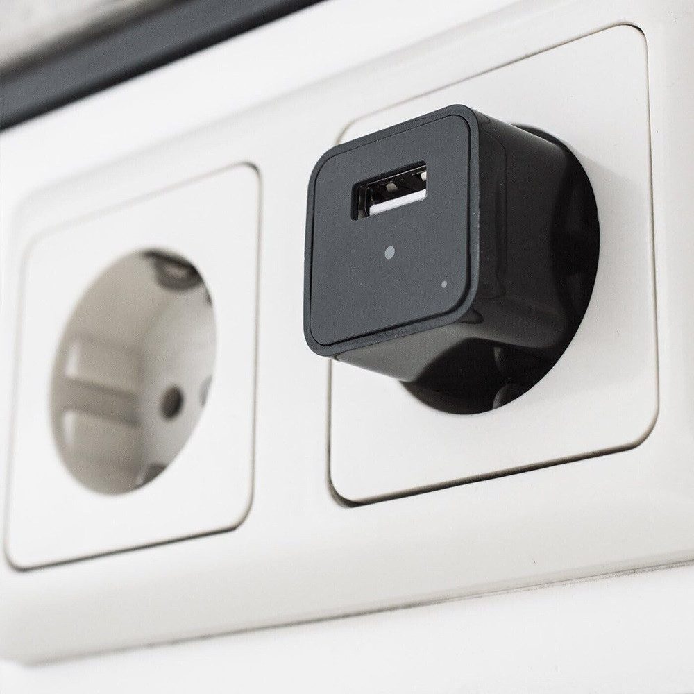 Usb Ladegerät mit versteckte Kamera Mini Spycam Spionage Video Ton Aufnahme mit Bewegungsmelder