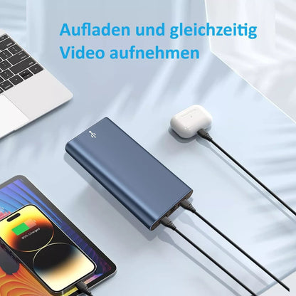 2k Versteckte Kamera in 5000mAh Powerbank Video Ton Aufnahme SpyCam Überwachungskamera Spionage