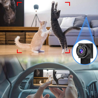 Wlan Überwachungskamera Mini Knopf Einbau Kamera Wifi Ip Live App Videoaufnahme