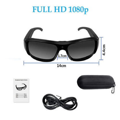 Sonnenbrille mit Full HD versteckte Kamera Video Ton Bild Aufnahme Spycam Biker Cam