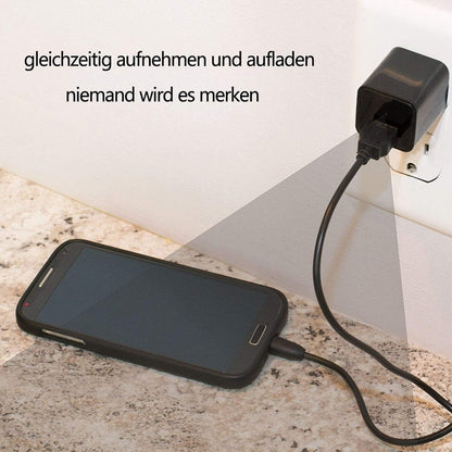 Usb Ladegerät mit versteckte Kamera Mini Spycam Spionage Video Ton Aufnahme mit Bewegungsmelder