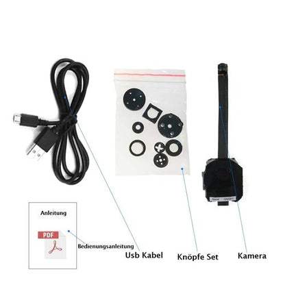 Wlan Mini Knopf 4K Kamera Video Wifi IP Knopf Überwachungskamera Text Prüfung Schule