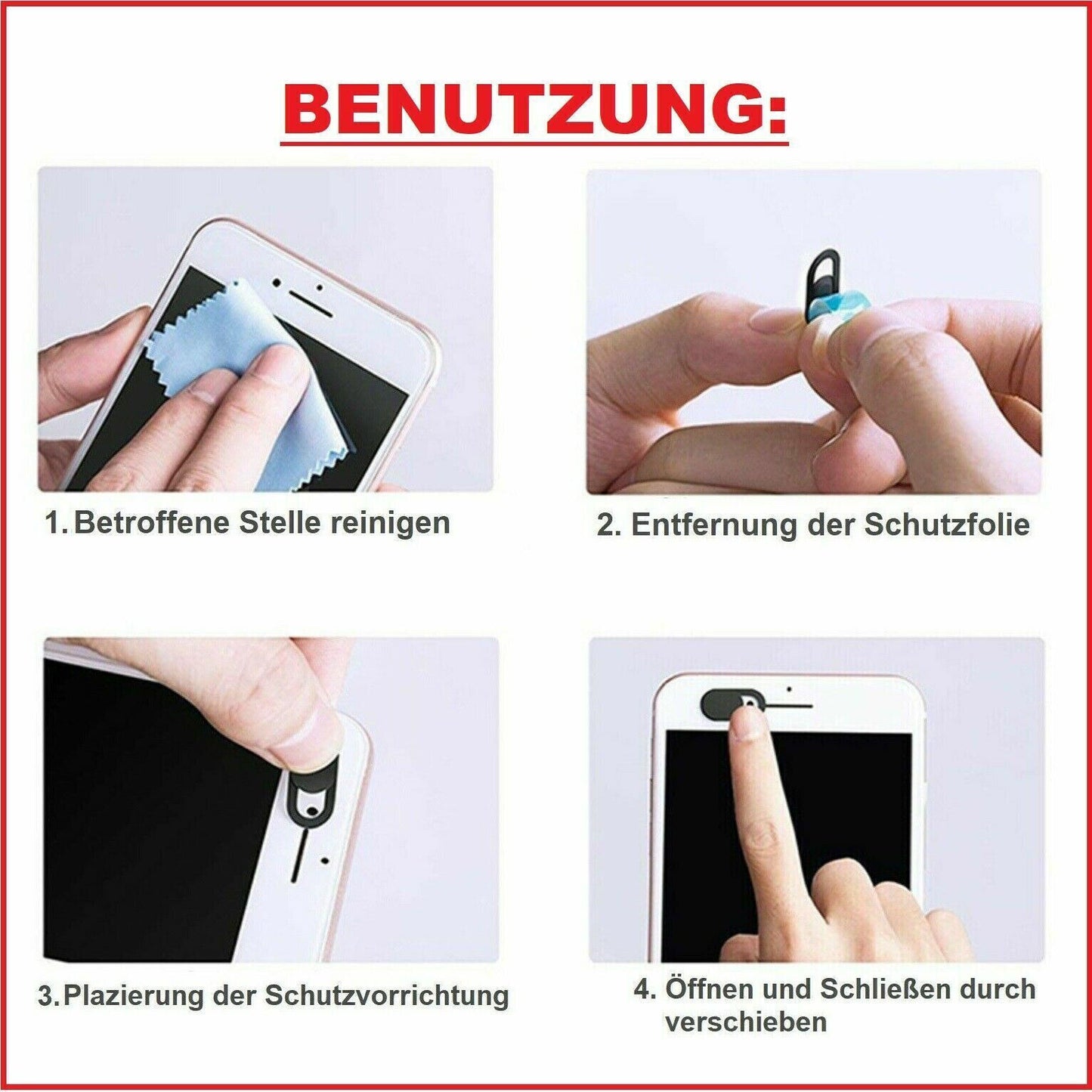 10x Kamera Abdeckung Smartphone Handy Tablet Laptop Spion Schutz Webcam
