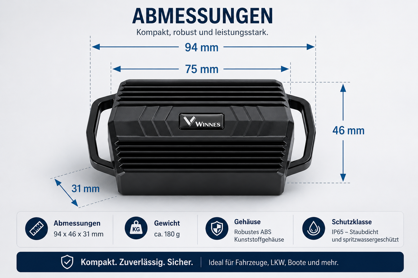 Profi Gps Tracker mit Magnet Live Ortungsgerät für Auto Lkw Motorrad Fahrrad ohne Abo