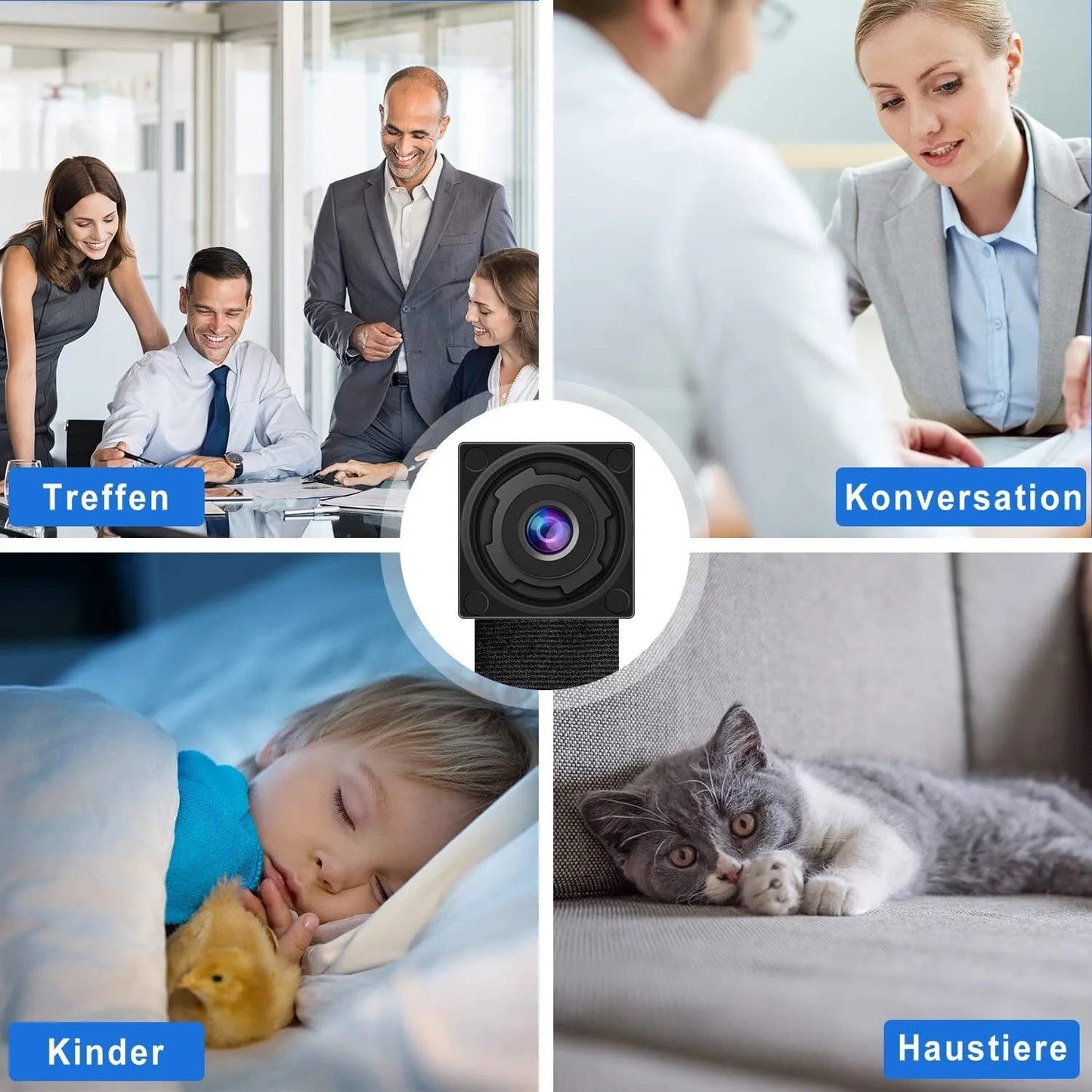 Wlan Überwachungskamera Mini Knopf Einbau Kamera Wifi Ip Live App Videoaufnahme